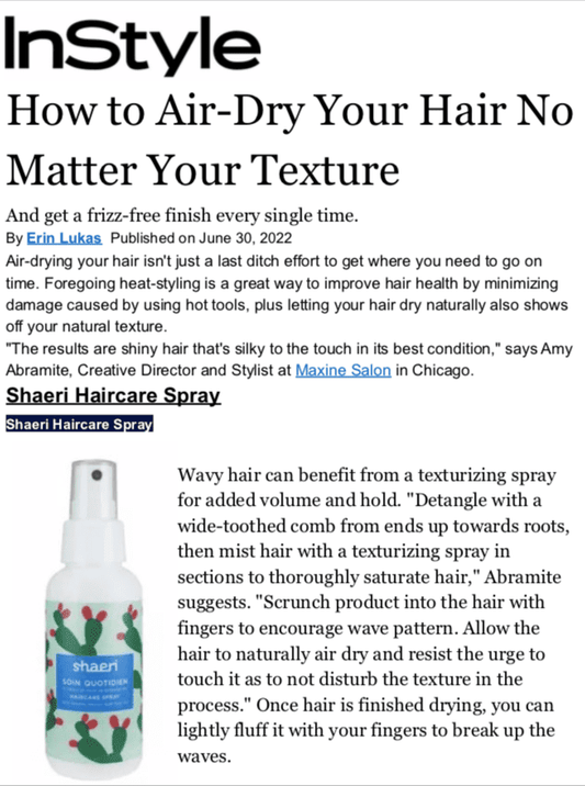 In style Juin 2022. Haircare spray
