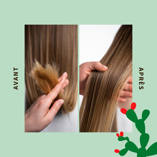 Avant après huile de soin