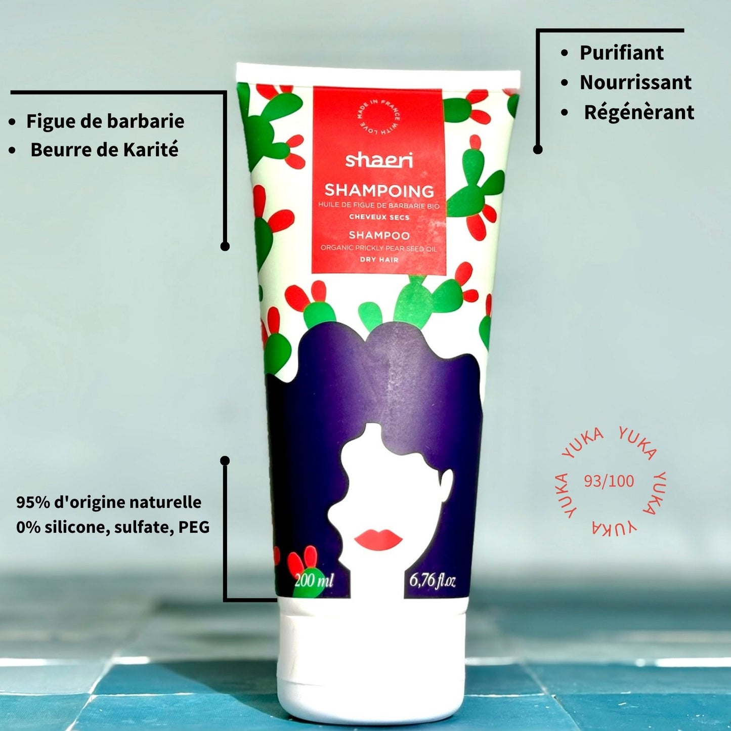 Shampoing Nourrissant à l’huile de pépins figue de Barbarie