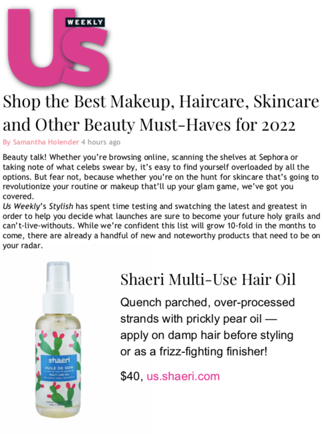 Us Magazine Shaeri oil