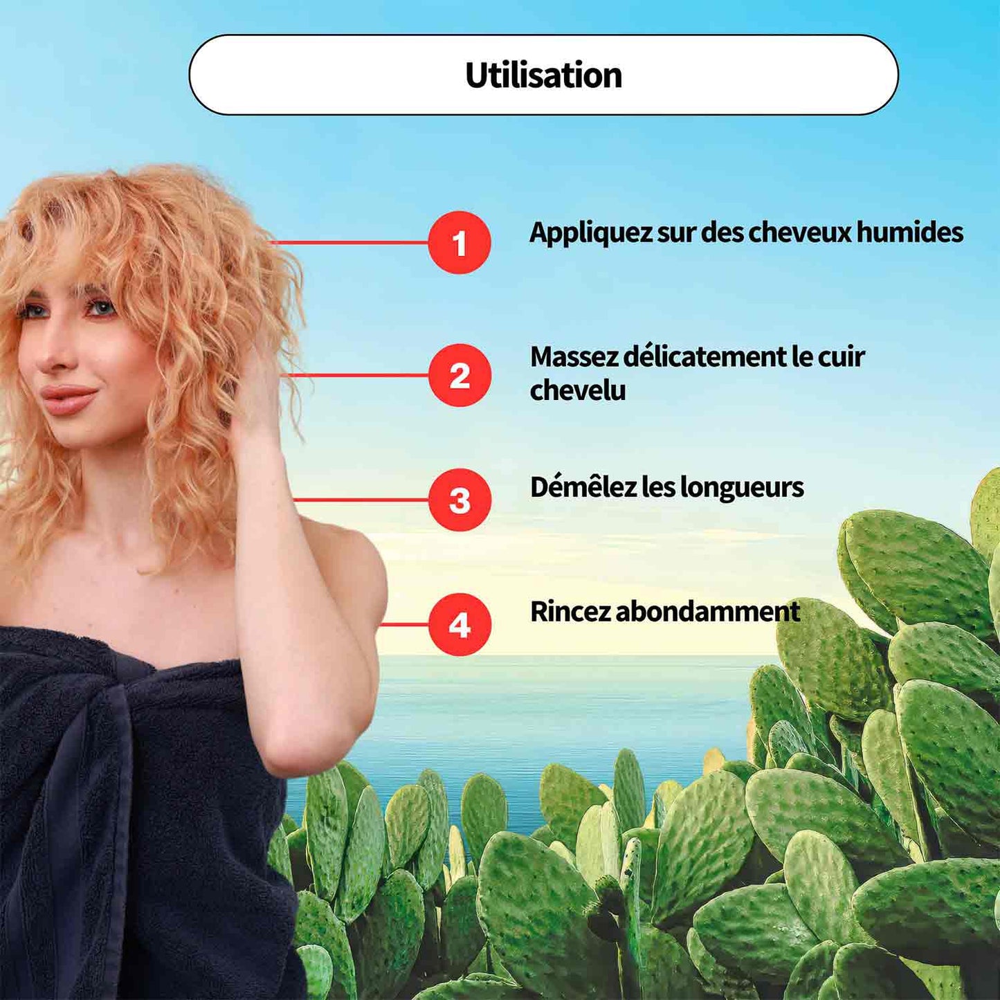 Soin Lavant et Démêlant à l’aloe vera et huile de figue de barbarie